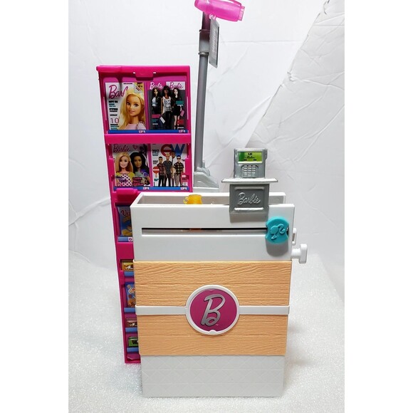 ​Barbie Supermarket Set w/ Doll, Working Features and 25 Pieces! Complete Set - Picture 4 of 16